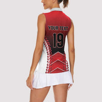 Custom Canada Baseball Women Sleeveless Polo Shirt Go Champion The Maple Leaf