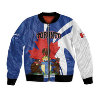 Personalised Canada Toronto Bomber Jacket Maple Leaf Diversity Our Strength