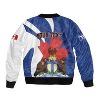 Personalised Canada Toronto Bomber Jacket Maple Leaf Diversity Our Strength