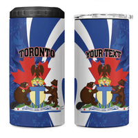 Personalised Canada Toronto 4 in 1 Can Cooler Tumbler Maple Leaf Diversity Our Strength
