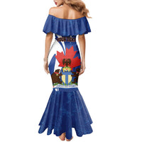 Personalised Canada Toronto Family Matching Mermaid Dress and Hawaiian Shirt Maple Leaf Diversity Our Strength