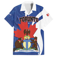 Personalised Canada Toronto Family Matching Off Shoulder Maxi Dress and Hawaiian Shirt Maple Leaf Diversity Our Strength