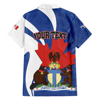 Personalised Canada Toronto Family Matching Off Shoulder Maxi Dress and Hawaiian Shirt Maple Leaf Diversity Our Strength