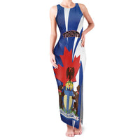 Personalised Canada Toronto Family Matching Tank Maxi Dress and Hawaiian Shirt Maple Leaf Diversity Our Strength