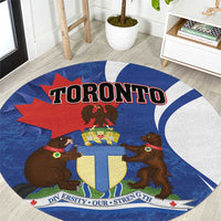 Canada Toronto Round Carpet Maple Leaf Diversity Our Strength