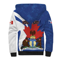 Personalised Canada Toronto Sherpa Hoodie Maple Leaf Diversity Our Strength