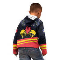 Personalized Belgium Iris Day Kid Hoodie Royaume de Belgique Coat Of Arms - Wonder Print Shop