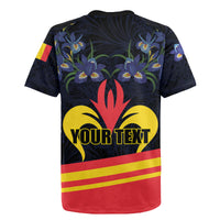 Personalized Belgium Iris Day Rugby Jersey Royaume de Belgique Coat Of Arms - Wonder Print Shop