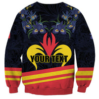 Personalized Belgium Iris Day Sweatshirt Royaume de Belgique Coat Of Arms - Wonder Print Shop