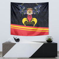 Belgium Iris Day Tapestry Royaume de Belgique Coat Of Arms - Wonder Print Shop
