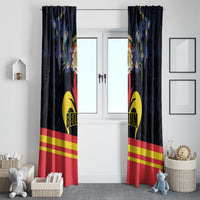 Belgium Iris Day Window Curtain Royaume de Belgique Coat Of Arms - Wonder Print Shop