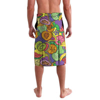 Hawaii Fruits Hippie Style Lavalava Vibrant Colorful