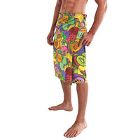Hawaii Fruits Hippie Style Lavalava Vibrant Colorful