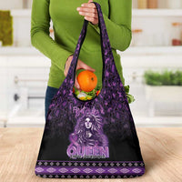 Native American Lupus Girl Grocery Bag Fight Like a Queen
