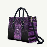 Native American Lupus Girl Leather Bag Fight Like a Queen