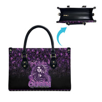 Native American Lupus Girl Leather Bag Fight Like a Queen
