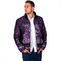 Personalized Native American Lupus Girl Padded Jacket Fight Like a Queen