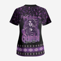 Personalized Native American Lupus Girl Scrub Top Fight Like a Queen