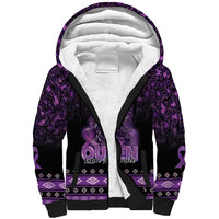 Personalized Native American Lupus Girl Sherpa Hoodie Fight Like a Queen