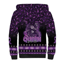 Personalized Native American Lupus Girl Sherpa Hoodie Fight Like a Queen