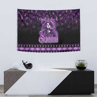 Native American Lupus Girl Tapestry Fight Like a Queen