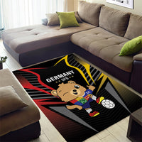 Germany 2024 Football Area Rug DFB Team Black Version - Wonder Print Shop