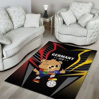 Germany 2024 Football Area Rug DFB Team Black Version - Wonder Print Shop