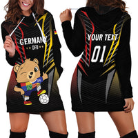 Personalized Germany 2024 Football Hoodie Dress DFB Team Black Version - Wonder Print Shop