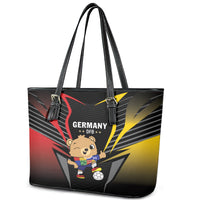 Germany 2024 Football Leather Tote Bag DFB Team Black Version - Wonder Print Shop