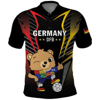 Personalized Germany 2024 Football Polo Shirt DFB Team Black Version - Wonder Print Shop