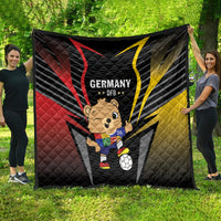 Germany 2024 Football Quilt DFB Team Black Version - Wonder Print Shop