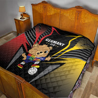 Germany 2024 Football Quilt DFB Team Black Version - Wonder Print Shop