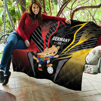 Germany 2024 Football Quilt DFB Team Black Version - Wonder Print Shop