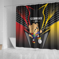 Germany 2024 Football Shower Curtain DFB Team Black Version