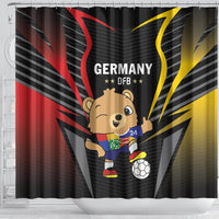 Germany 2024 Football Shower Curtain DFB Team Black Version