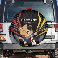 Germany 2024 Football Spare Tire Cover DFB Team Black Version - Wonder Print Shop