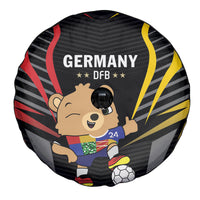 Germany 2024 Football Spare Tire Cover DFB Team Black Version - Wonder Print Shop