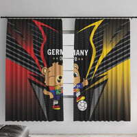 Germany 2024 Football Window Curtain DFB Team Black Version - Wonder Print Shop