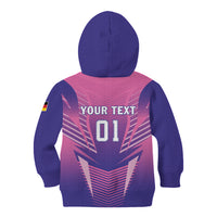 Personalized Germany 2024 Football Kid Hoodie DFB Team Pink Version - Wonder Print Shop