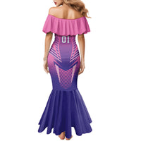 Personalized Germany 2024 Football Mermaid Dress DFB Team Pink Version - Wonder Print Shop