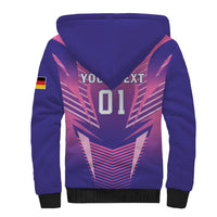 Personalized Germany 2024 Football Sherpa Hoodie DFB Team Pink Version - Wonder Print Shop