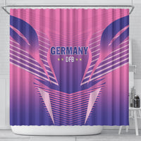 Germany 2024 Football Shower Curtain DFB Team Pink Version
