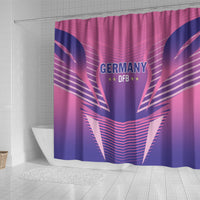 Germany 2024 Football Shower Curtain DFB Team Pink Version