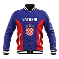 Personalized Croatia 2024 Football Baseball Jacket Hrvatska Vatreni - Wonder Print Shop