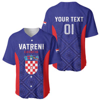 Personalized Croatia 2024 Football Baseball Jersey Hrvatska Vatreni - Wonder Print Shop