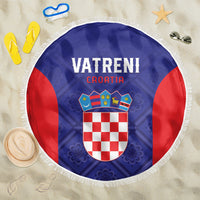 Croatia 2024 Football Beach Blanket Hrvatska Vatreni - Wonder Print Shop