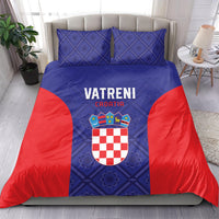 Croatia 2024 Football Bedding Set Hrvatska Vatreni - Wonder Print Shop