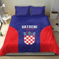 Croatia 2024 Football Bedding Set Hrvatska Vatreni - Wonder Print Shop