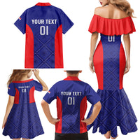Personalized Croatia 2024 Football Family Matching Mermaid Dress and Hawaiian Shirt Hrvatska Vatreni - Wonder Print Shop