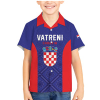 Personalized Croatia 2024 Football Family Matching Mermaid Dress and Hawaiian Shirt Hrvatska Vatreni - Wonder Print Shop